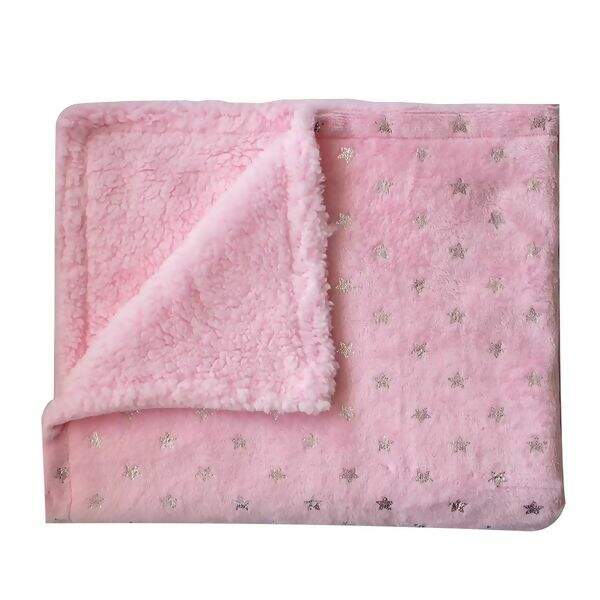 camesa-manta-bebe-estrelinhas-rosa