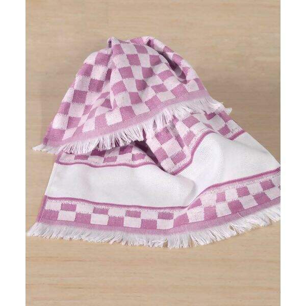 Pano de Copa Felpudo Xadrez para bordar Verona 41 x 60 cms - Dohler