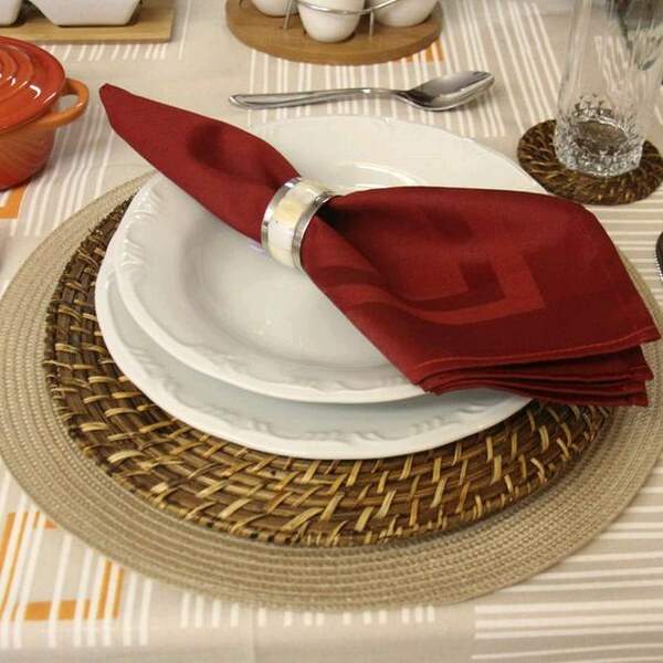 Guardanapo de Mesa Gourmet Vermelho 51 x 51 cms - Karsten