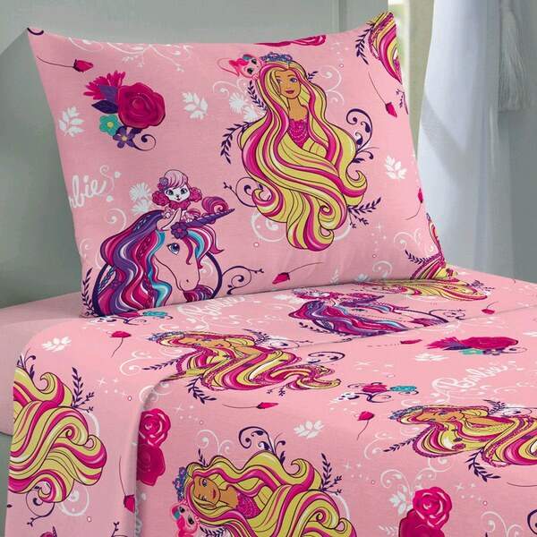 Jogo de cama barbie casal Clearance