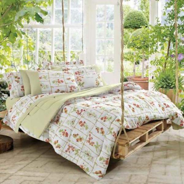 Jogo de Cama 4pç em Malha Stampa Botanic18 King - Lynel