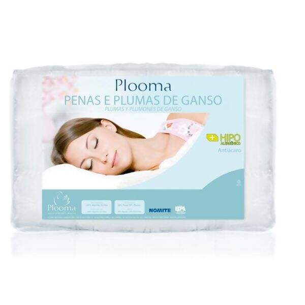 Pillow Top 80% Pena 20% Pluma de Ganso Solteiro - Plooma