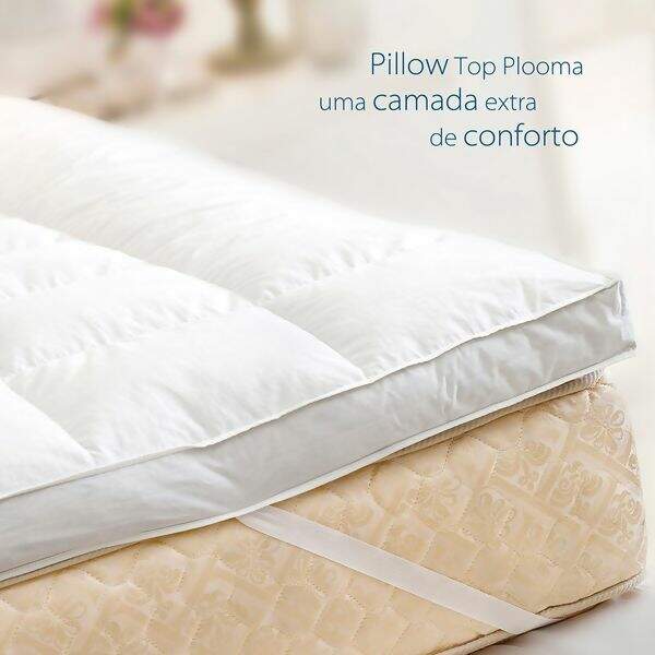 Pillow Top Fibra Especial em FiberBall Solteiro - Plooma