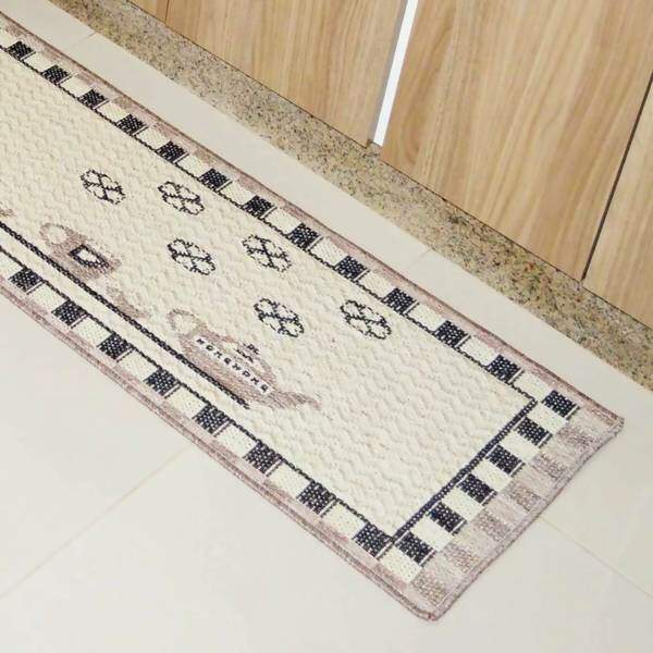 Jogo de Cozinha Sisal Look Chá da Tarde 3 Peças - Rayza Tapetes