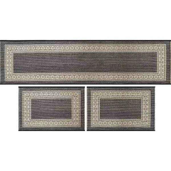 Jogo de Cozinha Sisal Look Fiore 3 Peças - Rayza Tapetes