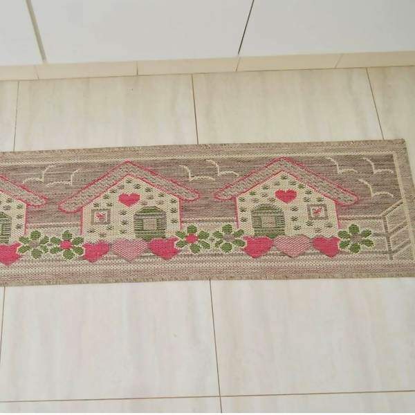 Jogo de Cozinha Sisal Look Village 3 Peças - Rayza Tapetes