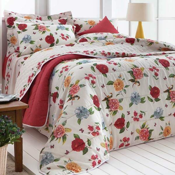 Jogo de Cama Realce Premium 140F Talita Casal - Sultan