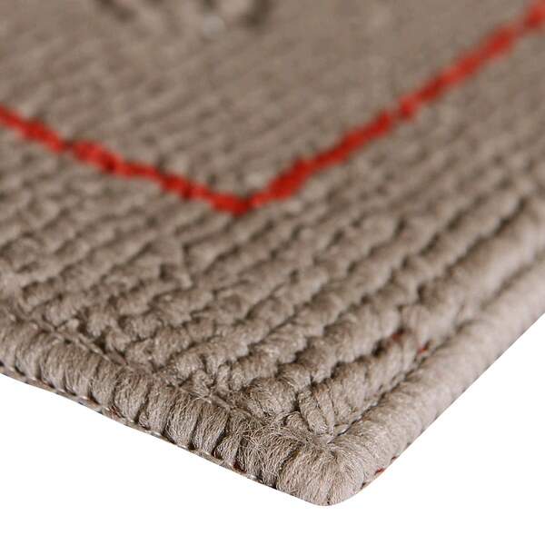 Tapete para Cozinha Bordado Brioche Castor 50 x 80 - Vizapi