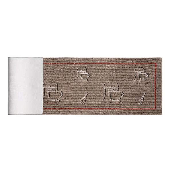 Passadeira para Cozinha Bordado Brioche Castor 50 x 160 - Vizapi