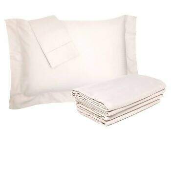 Jogo de Cama 300 Fios Damask Stripes Bege Solteiro 3pç - Buddemeyer