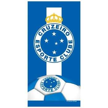 Toalha de Banho Time de Futebol Aveludada Cruzeiro 7553 - Buettner