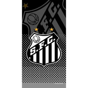 Toalha de Banho Time de Futebol Aveludada Santos 7629 - Buettner