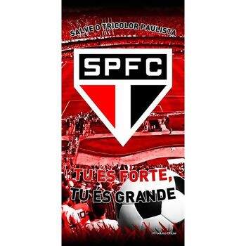 Toalha de Banho Time de Futebol Aveludada São Paulo FC 6933 - Buettner