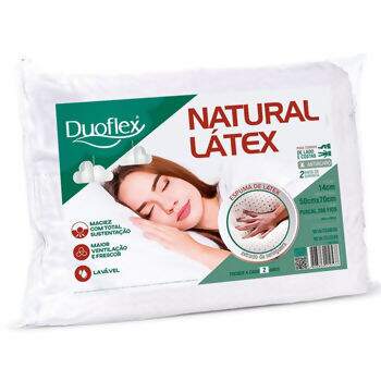Travesseiro Natural Látex 14 cms LN1104 50 x 70 - Duoflex