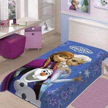 Cobertor Disney Raschel Frozen Solteiro 150 x 200 - Jolitex