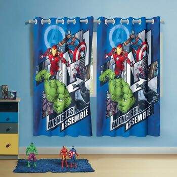 Cortina Avengers Infantil com Ilhós 150 x 180 cms ( 50284 ) - Lepper