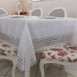 Toalha de Chá Imperial Bordada Lyon 85 x 85 cms - Argivai