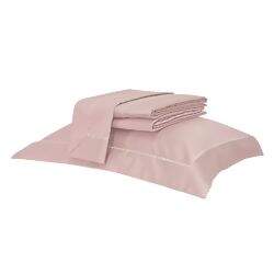 Jogo de Cama Premium 400 Fios Ajour Rosê S. Solteiro - Artelassê