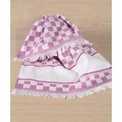 Pano de Copa Felpudo Xadrez para bordar Verona 41 x 60 cms - Dohler