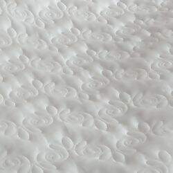 Cobreleito Camille Bordado 300 Fios Branco com Rosê King 3pç - Marken Fassi