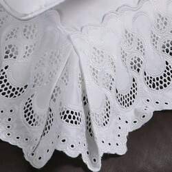 Jogo de Cama 600 Fios Bordado Reggence Branco Queen - Marken Fassi