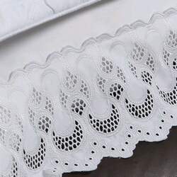 Jogo de Cama 600 Fios Bordado Reggence Branco Queen - Marken Fassi