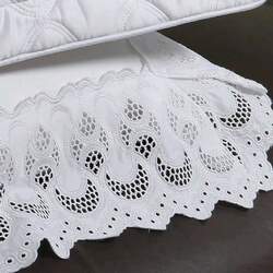 Jogo de Cama 600 Fios Bordado Reggence Branco Queen - Marken Fassi