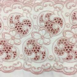 Jogo de Cama 300 Fios Bordado Richezza Branco com Rosê King - Marken Fassi