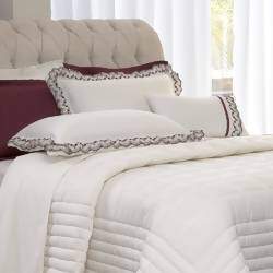 Kit Coordenado Aurora Dupla Face Cabernet 3 Peças Solteiro - Lavive