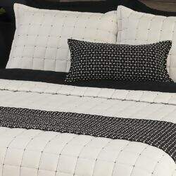 Kit Coordenado Diana Preto / Palha 5 Peças Queen – Lavive