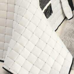 Kit Coordenado Diana Preto / Palha 5 Peças Queen – Lavive