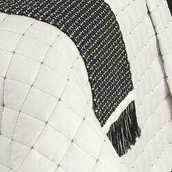 Kit Coordenado Diana Preto / Palha 5 Peças Queen – Lavive