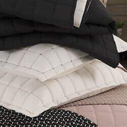 Kit Coordenado Diana Preto / Palha 5 Peças Queen – Lavive