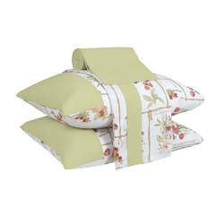 Jogo de Cama 4pç em Malha Stampa Botanic18 King - Lynel