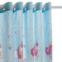 Cortina com Ilhos Infantil Magic Unicórnio 180 x 200 cm - Santista