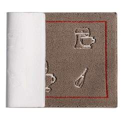 Tapete para Cozinha Bordado Brioche Castor 50 x 80 - Vizapi