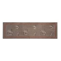 Passadeira para Cozinha Bordado Brioche Castor 50 x 160 - Vizapi