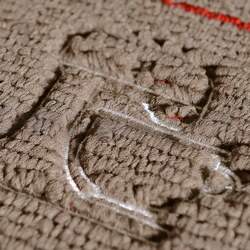 Tapete para Cozinha Bordado Brioche Castor 50 x 80 - Vizapi