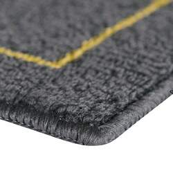 Tapete para Cozinha Bordado Ganache Chumbo 50 x 80 - Vizapi